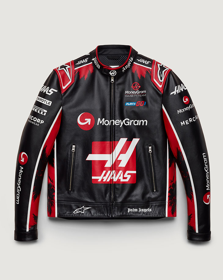 Palm Angles Miami Grand Prix 2024 T-shirt and Custom Leather Racing Jacket