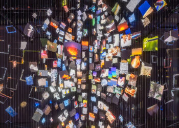 Sarah Sze “Pictures at an Exhibition” at Gagosian Gallery