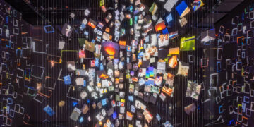 Sarah Sze “Pictures at an Exhibition” at Gagosian Gallery
