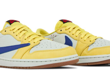 Travis Scott Jordan 1 Low Canary