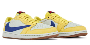 Travis Scott Jordan 1 Low Canary Release