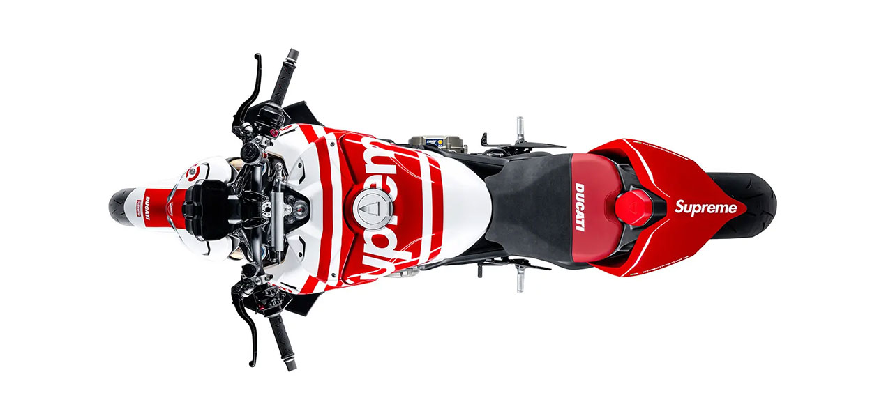 Ducati x Supreme Spring 24 Motorcycle and Collection Ducati x Supreme Spring 24 Motorcycle and Collection