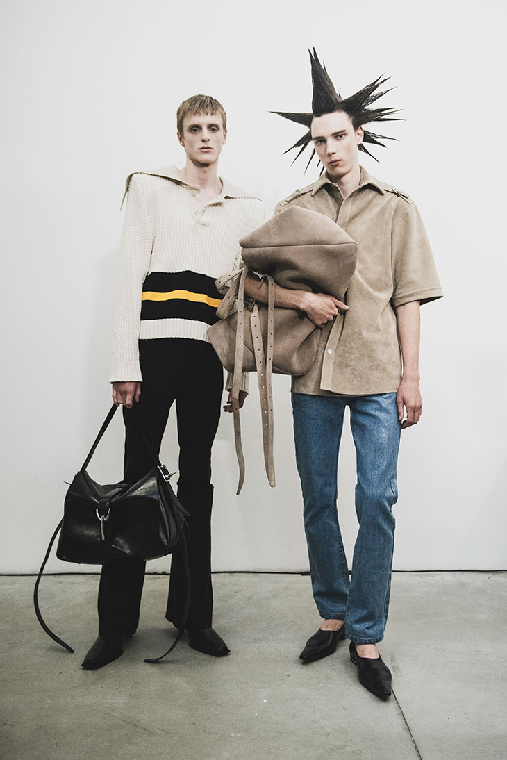 Backstage JORDANLUCA Spring Summer 2025