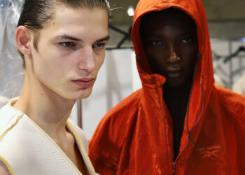 Backstage Moments at Hed Mayner Spring Summer 2025 Show