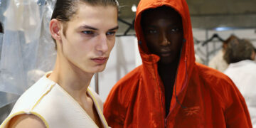 Backstage Moments at Hed Mayner Spring Summer 2025 Show