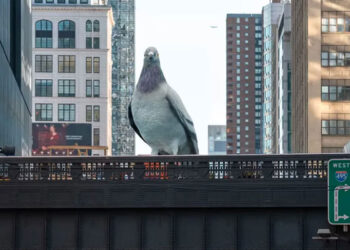 Iván Argote’s Massive Pigeon Sculpture Lands on the High Line