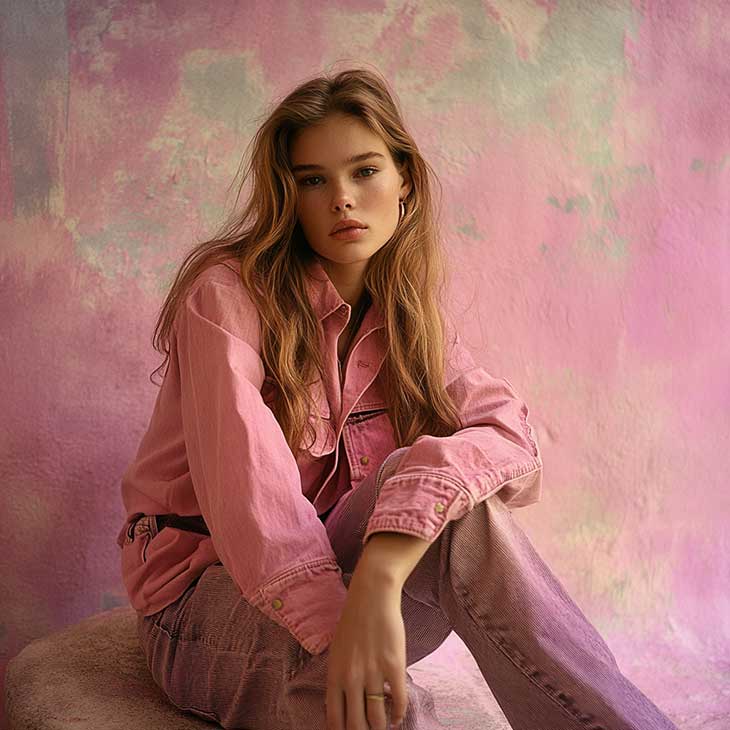 pink denim