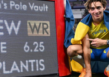 Armand Duplantis Sets World Record Wearing OMEGA Seamaster