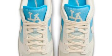 Nike Dunk Low “Pale Ivory and Baltic Blue” Honors LA