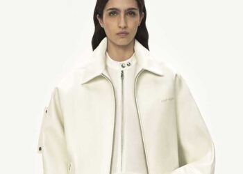 Courrèges FW25 Combines Geometry with motorcycle culture