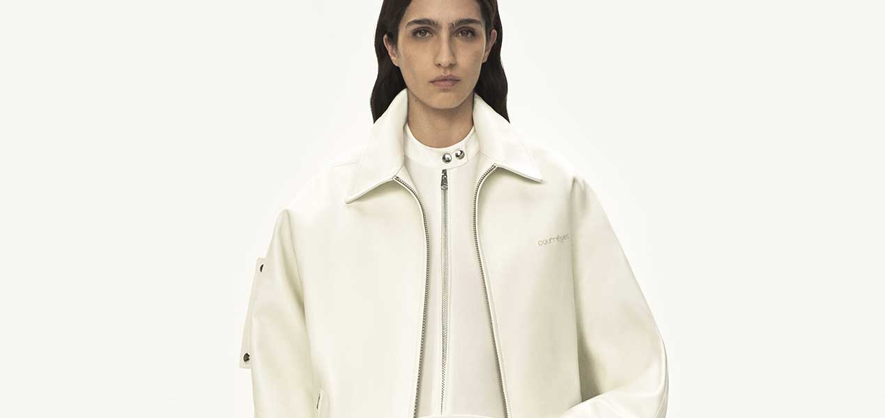 Courrèges FW25 Combines Geometry with motorcycle culture