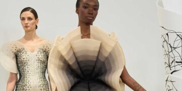 Rami Al Ali Fuses Nature and Geometry in SS25 Couture