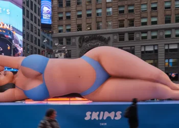 SKIMS Takes Over Times Square for Swim Collection Launch