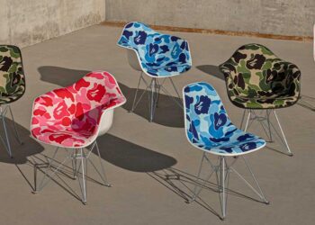 BAPE®︎ Camo Covers MODERNICA’s Shell Chair