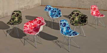 BAPE®︎ Camo Covers MODERNICA’s Shell Chair