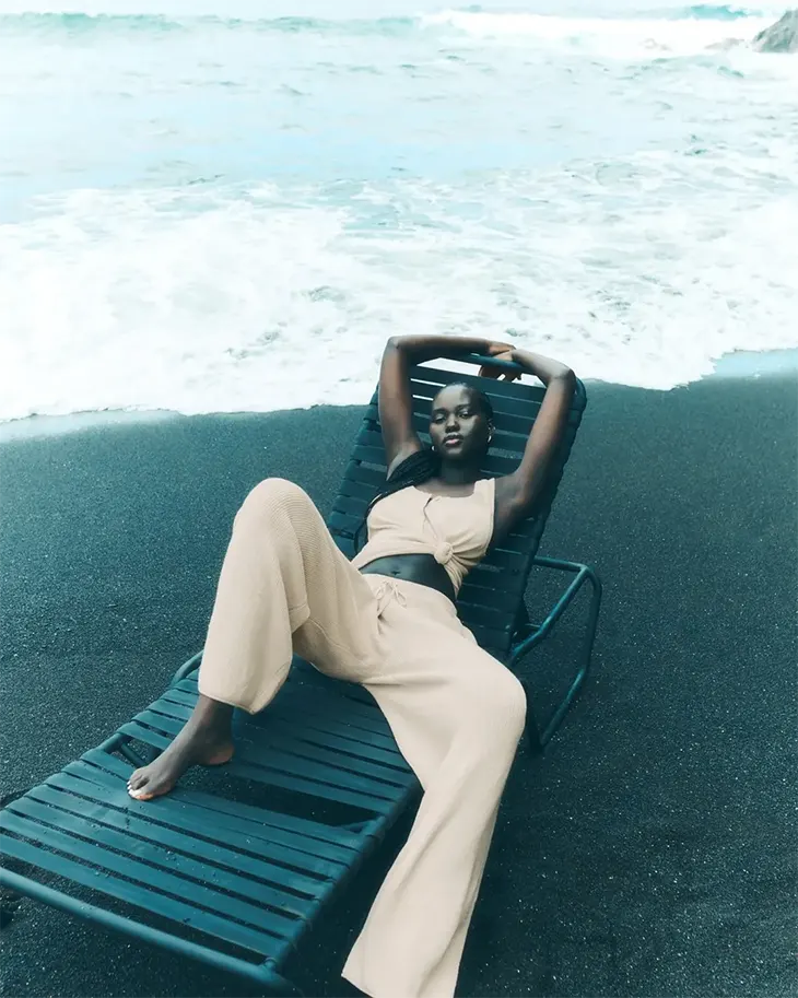 Adut Akech Leads Alo Yoga’s Summer 2025 Campaign