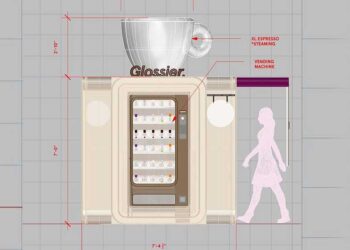 Glossier Adapts K67 Design Principles in Its Mobile Pop-Ups