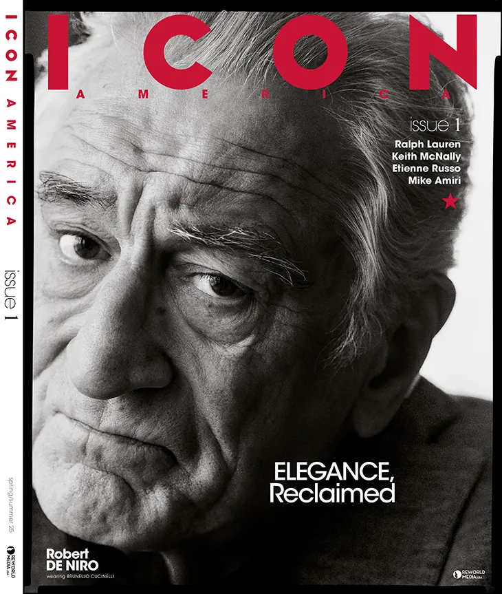 De Niro and Top Male Models Front ICON America’s Debut Covers