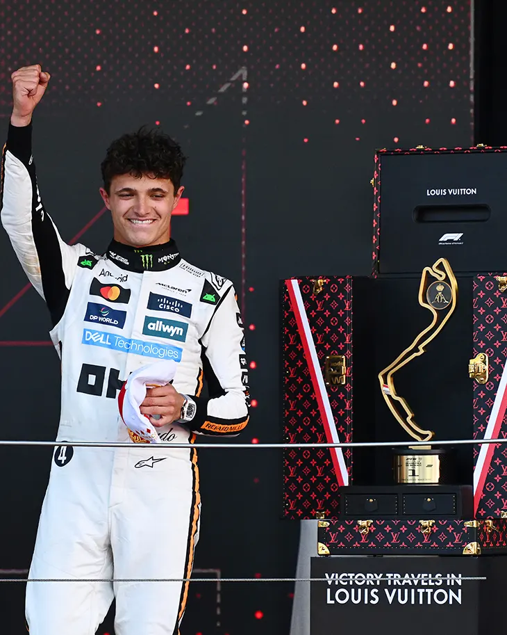Lando Norris Wins Monaco Grand Prix with Louis Vuitton Trophy Trunk