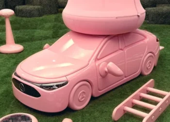 The Mercedes-Benz CLA Goes Pink with Gustaf Westman