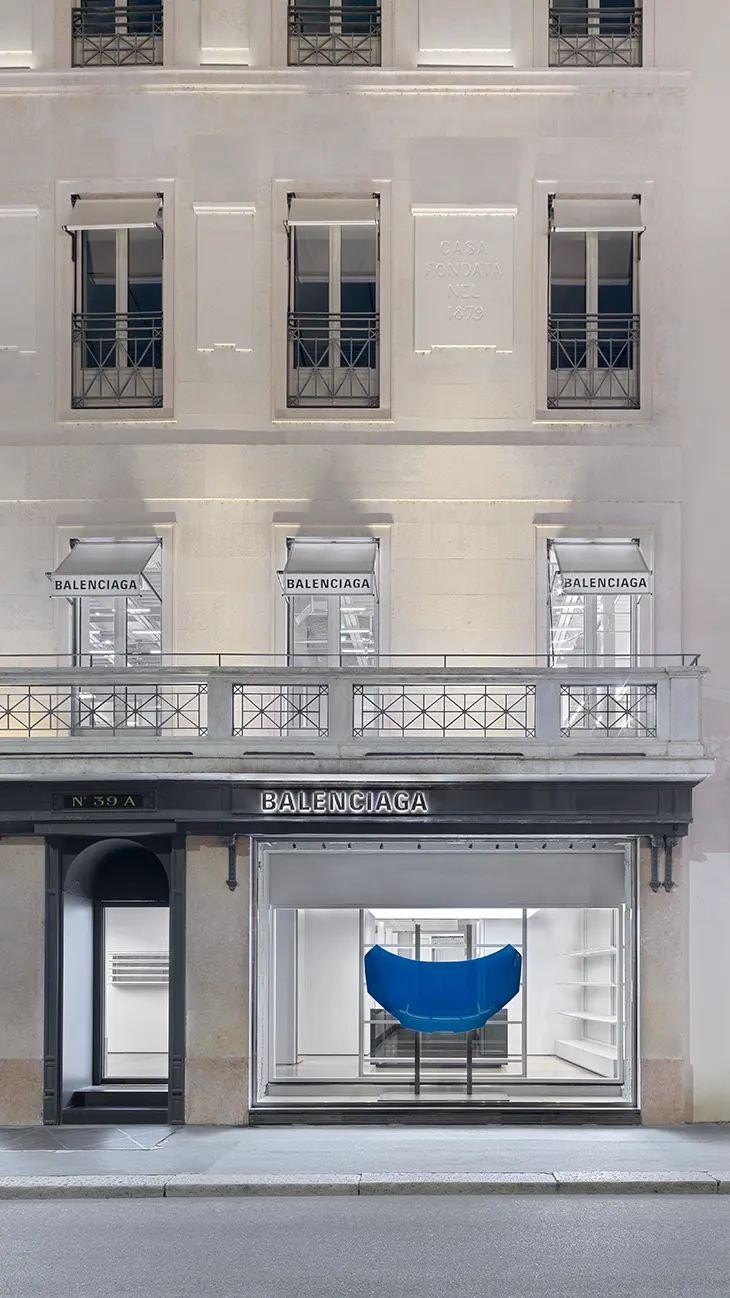 Balenciaga x Automobili Lamborghini Unveils New Art in Stores Project