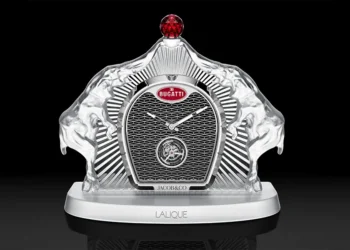 Bugatti Calandre Table Clock by Jacob & Co. and Lalique Debuts