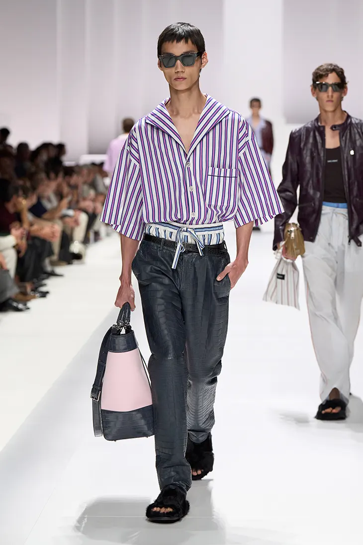 Dolce&Gabbana Men’s SS26 Turns Pyjama Into a Daily Uniform