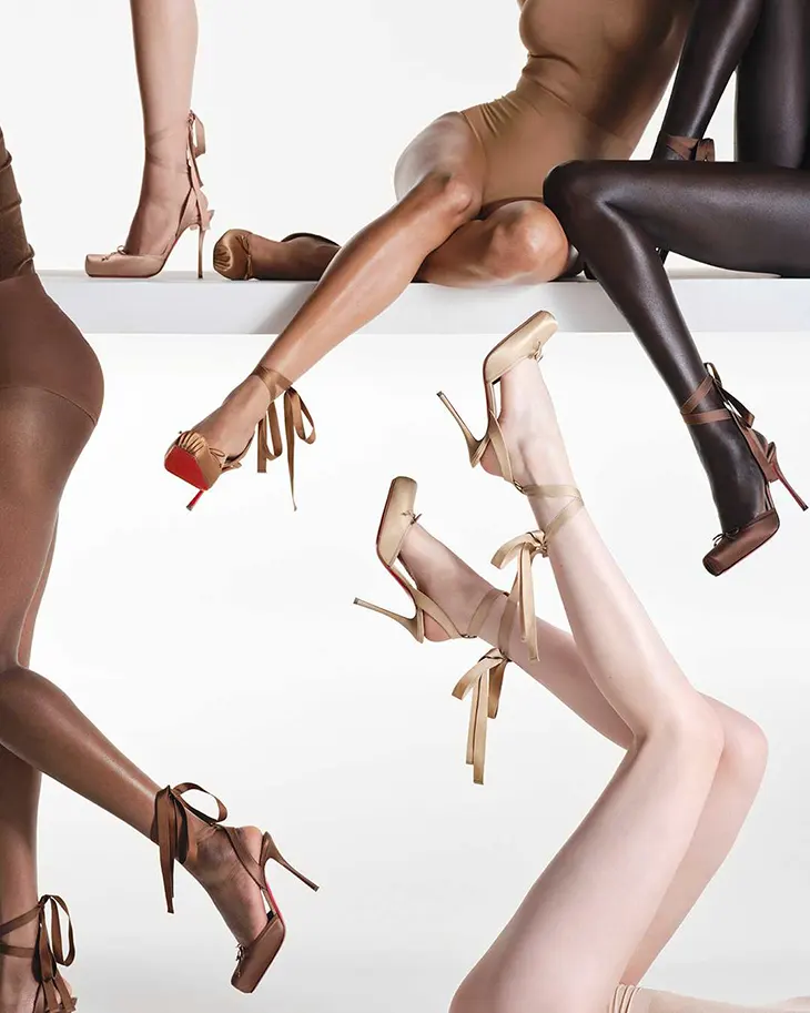 Christian Louboutin Releases Cassia Lace Up in Nude Colors