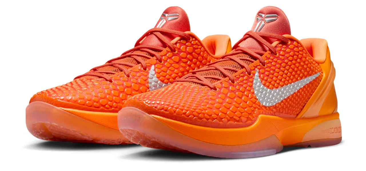 シューズ(男性用) 25cm Nike GS Kobe 6 Protro Total Orange Kobe 6 Protro Total Orange Sneaker Drops for WNBA Weekend