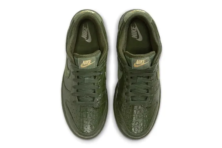 Nike Introduces the Dunk Low “Crocodile” in Deep Green Textures