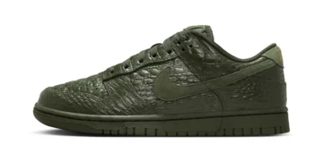 Nike Introduces the Dunk Low “Crocodile” in Deep Green Textures