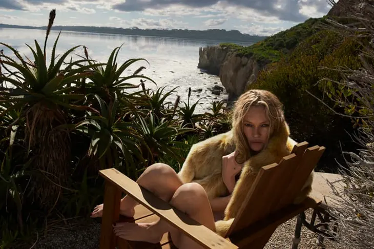 Kate Moss and Chloë Sevigny in Saint Laurent Fall 2025 Campaign