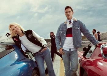 Nicholas Hoult and Claudia Schiffer Star in “Hilfiger Racing Club”
