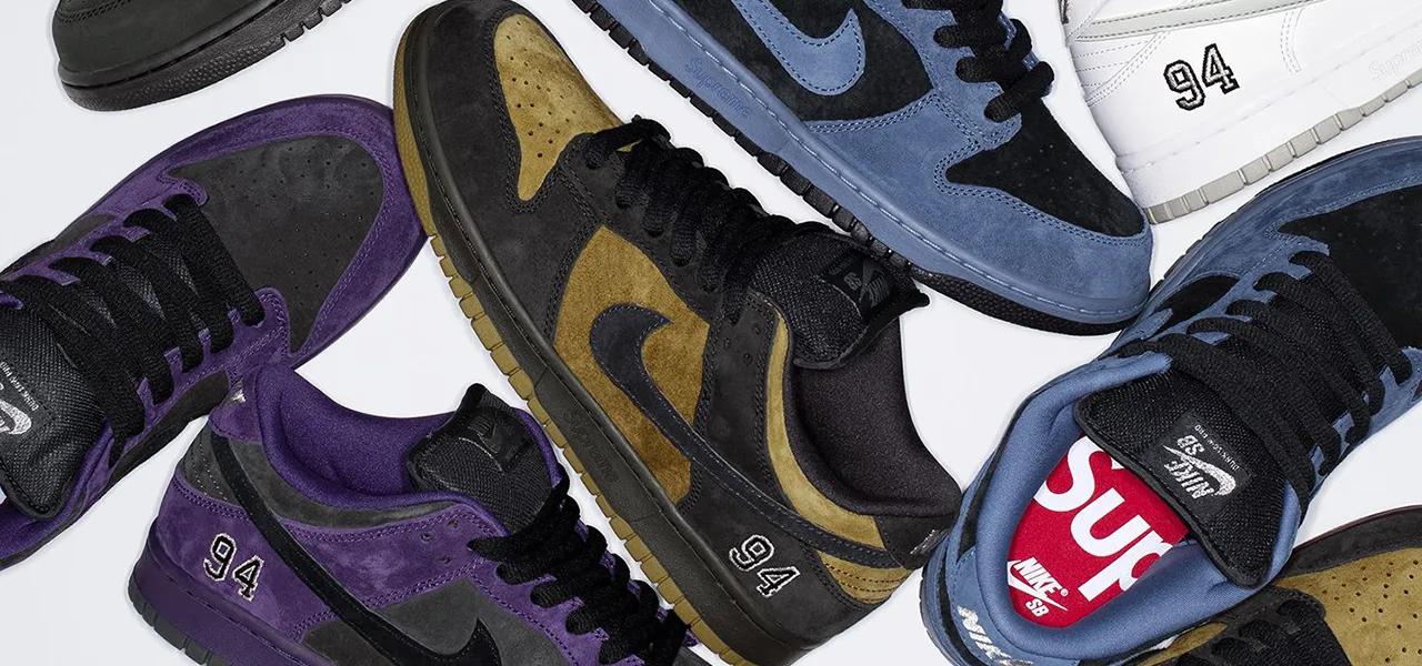 Supreme x Nike SB Dunk Low Drops in Five Colorways This Fall