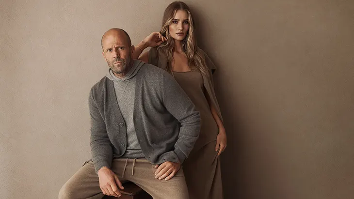 Rosie Huntington-Whiteley Jason Statham in Falconeri FW25