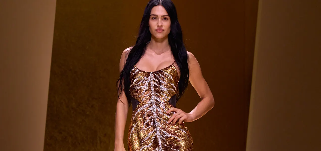 Roberto Cavalli Spring Summer 2026 Embraces a Gold Obsession