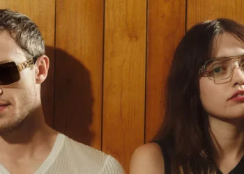 Joseph Quinn and Aimee Lou Wood in Versace Greca Campaign