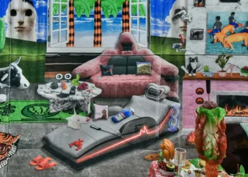 Vuk Ćuk Stages a Consumerist Feast at Zvono Gallery