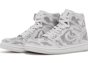 Swarovski x Air Jordan 1 High OG Arrives in Muted Vast Grey