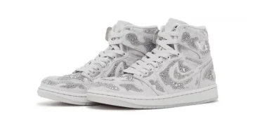 Swarovski x Air Jordan 1 High OG Arrives in Muted Vast Grey