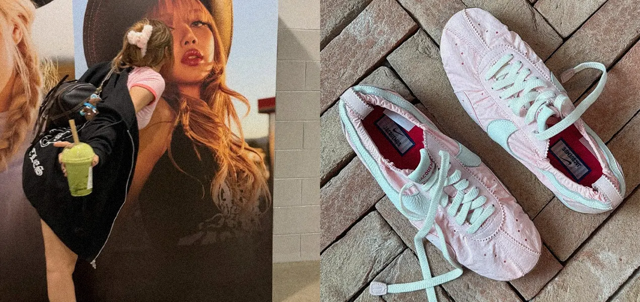 A Pink Nike x Jacquemus Moon Shoe Seen on BLACPINK's LISA