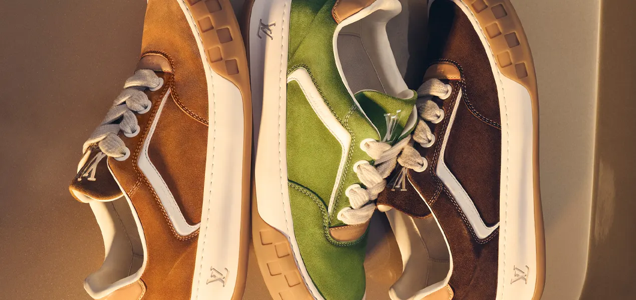 Louis Vuitton Refines 90s Skate Codes with the LV Tilted Sneaker