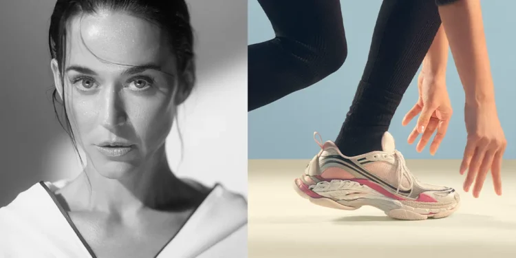 Hugo Ekitike and Katy Perry for Balenciaga Sneaker Campaign