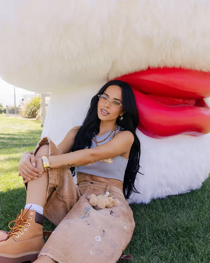 PinkPantheress and Becky G Gentle Monster Coachella