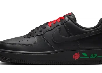 Nike Unveils Air Force 1 Low “Rose Black” With Red and Green Details