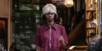 Camiel Fortgens Brings Spring Summer 2027 to a Paris Bistro