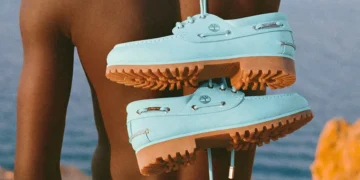 Timberland x Jacquemus Return With the Lagoon Blue Boat Shoe