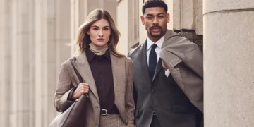 Aaron Pierre & Grace Elizabeth Front BOSS Fall Winter 2026