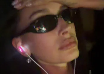 Hailey Bieber Teases SKYLRK Glowing Wired Headphones